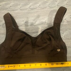 Lululemon black running bra 34C adjustable straps